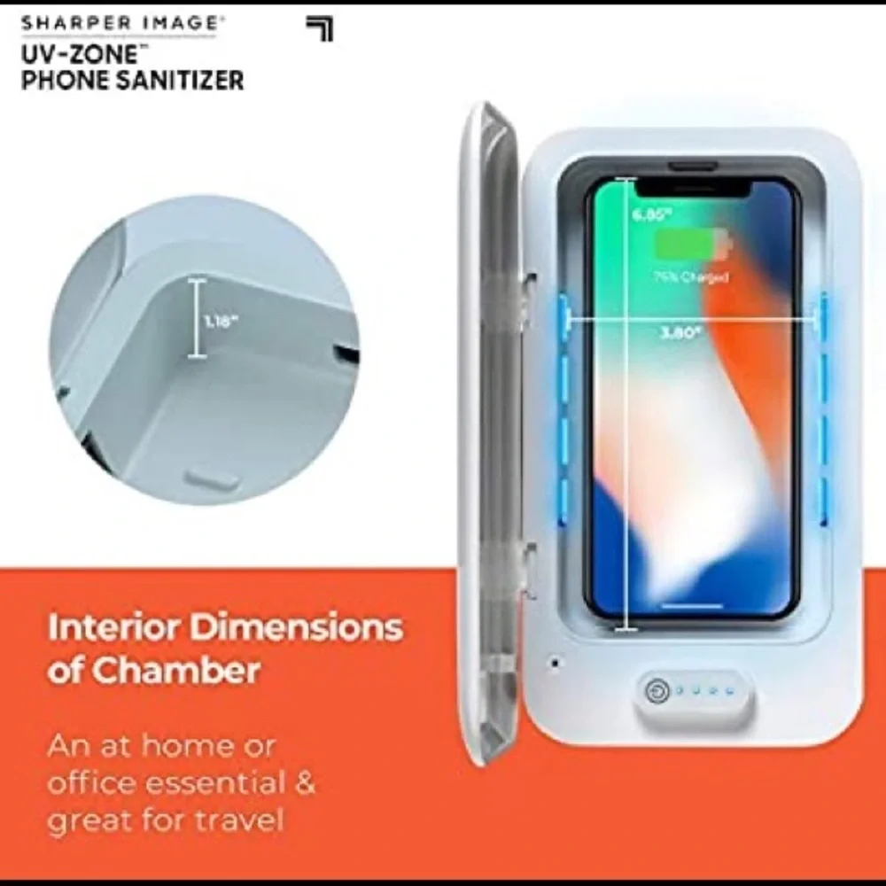 SHARPER IMAGE UV PHONE SANITIZER